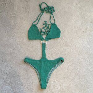 Green Lovers and Friends One Piece Swimsuit